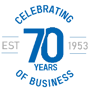 Celebrating 70 years of business. Established 1953.