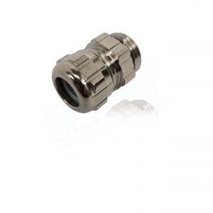 Pflitsch, 150D8, UNI Dicht Pg Cable Gland, Brass, nickel plated. For use in Data Centers, Emobility, Helicopters, Robotics, Spacecraft and welding.