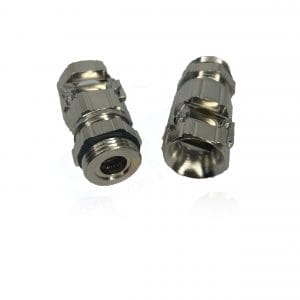 Pflitsch, 15107S03ZU, UNI HF Dicht Brass, nickel-plated, Pg connection thread, With o-ring HNBR.