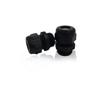 Pflitsch, 151YN8, UNI Dicht Pg Cable Gland, Pg 11, PVDF Black, TPE-V insert. For use in Data Centers, Emobility, Helicopters, Robotics, Spacecraft and welding.