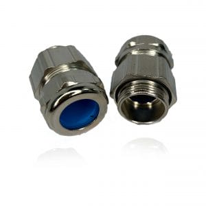 Pflitsch, 2255418S09, UNI HF Dicht, Extended Cable Gland, M25x1,5, Pg21, Connection Thread, Brass Nickel Plated, IP68 up to 10 bar.