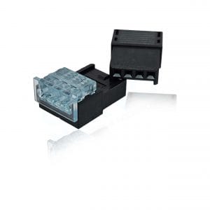 Fujikura, 232D-04S1A-DA5D1(02), 4 way Inline Two Piece Connector, 2.54mm pitch, Non RoHS. For connection of main unit and main line in PBX.