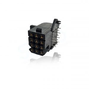 FCI, SMS12SE53CJ9, Right angle board mount with female contacts, Quick Mating, Pitch: 5.08mm, HL2/R22 – HL2/R23 following EN 45 545-2 Contacts.