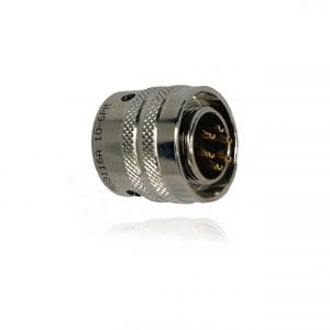 Yeonhab, YH3116A10-6P*F2N0 MIL-DTL-26482 I Style Straight Plug, No Backshell, Electroless Nickel, Shell Size 10 with 6 Size 20 Pin Contacts.