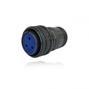 Fujikura, D/MS3106A16S-5S, Straight Plug, 3 size 16 Socket Contacts, Shell Size 16S, Black Trivalent Chromate.