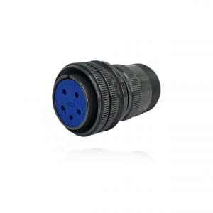 Fujikura, D/MS3106A18-20S, Straight Plug, 5 size 16 Socket Contacts, Shell Size 18, Black Trivalent Chromate.