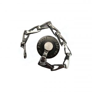 Polamco, 100P237-09-1-ZB-LC6, Plug Protection Cap used on MIL-DTL-38999 Series III, Shell Size 9, Aluminium Silicone with Link Chain.