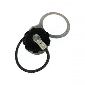 Polamco, 100P757-13-1-ZK-R4-17, Receptacle Protection Cap used on MIL-DTL-38999 Series III, Shell Size 13, Aluminium Silicone with Olive Drab Polyester Cord.