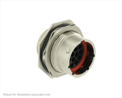 Eaton Souriau, UT071619PH6, Jam Nut Recetpacle, Shell Size 16, 19 size 16 Male Contacts. For use with energy, Power, Off Road, Rail and stage Lighting.