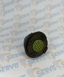 An Eaton Souriau 8D8711C19W32PN Connector, Size 19 with 32 size 20 contacts.