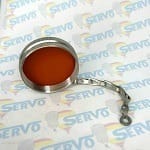 Polamco, 100P1240-28-4-J-LC4-03, Receptacle Protection Cap For use with: AS50151, MIL-DTL-5015H , Shell Size 28, Stainless Steel, Link Chain with Eyelet.