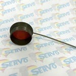 Polamco, 100P237-21-1-B-WR5-01, Plug Protection Cap used on MIL-DTL-38999 Series III, Shell Size 21, Aluminium Silicone with Stainless Steel Wire Rope.