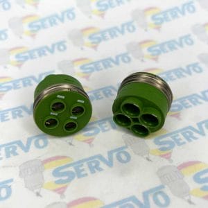Eaton Souriau, J599EIE1014A10, Male insulator layout 21-84 Quadrax. Used in assembling MIL-DTL-38999 Series III Quadrax Connectors.