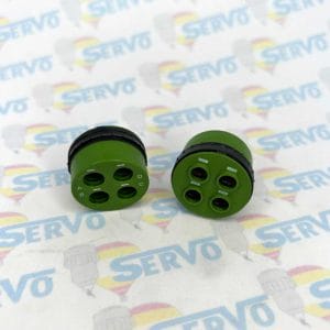 Eaton Souriau, J599EIE1038A10, Male insulator layout 21-84 Quadrax. Used in assembling MIL-DTL-38999 Series III Quadrax Connectors.