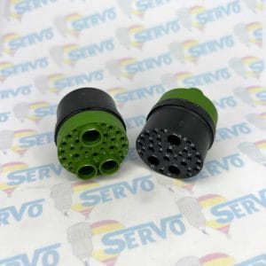 Eaton Souriau, J599EIE1065A10, Female insulator layout 25-80 Quadrax. Used in assembling MIL-DTL-38999 Series III Quadrax Connectors.