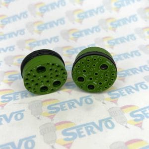 Eaton Souriau, J599EIE1072A10, Male insulator layout 25-80 Quadrax. Used in assembling MIL-DTL-38999 Series III Quadrax Connectors.