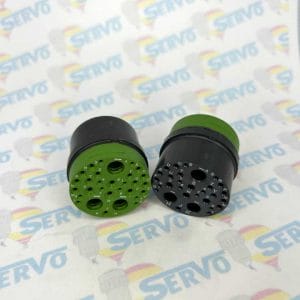 Eaton Souriau, J599EIE1073A10, Female insulator layout 25-80 Quadrax. Used in assembling MIL-DTL-38999 Series III Quadrax Connectors.