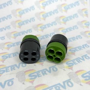 Eaton Souriau, J599EIE9365A10, Female insulator layout 21-84 Quadrax. Used in assembling MIL-DTL-38999 Series III Quadrax Connectors.
