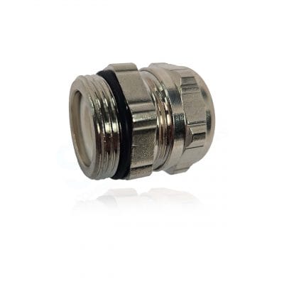 Pflitsch, 153Z16, UNI HF Dicht Strain Relief Pg Cable Gland, Brass, nickel plated, Pg 16 connection thread, Type of protection IP 54.