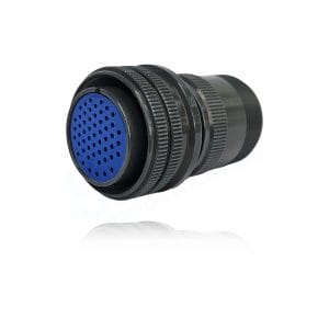 Fujikura, D/MS3106A32A-10S, Straight Plug, 54 size 16 Socket Contacts, Shell Size 32, Black Trivalent Chromate.