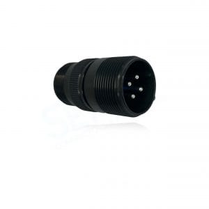 Fujikura, D/MS3101A18-10P, Cable Connecting Receptacle, 4 Pin Contacts, Shell Size 18, Black Trivalent Chromate. Used in Aerospace, Industrial and Welding.
