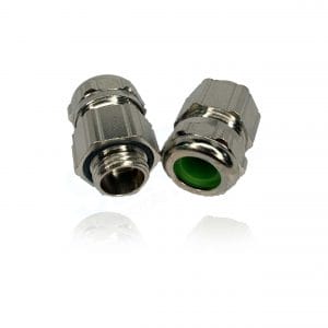 Pflitsch, 2165211S04, UNI HF Dicht, Brass, nickel plated, M20x1,5 metric connection thread, 6,5mm, IP 68 up to 10 bar, RoHS Compliant, TPE Insert.