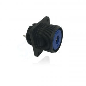 Fujikura, D/MS3100A20-2S, Wall Mounting Receptacle, Shell Size 20, Black Trivalent Chromate. For use in Aerospace, Industrial and Welding.