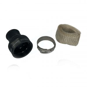 KEC, KCS2801-32-17G, Universal EMC backshell Straight, MIL-C-38999 SERIES 3 & 4, Shell Size 17, Black Zinc Nickel. Sutable for many applications.