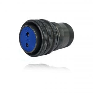 Fujikura, D/MS3106A20-23S, Straight Plug, 2 size 8 Socket Contacts, Shell Size 20, Black Trivalent Chromate.