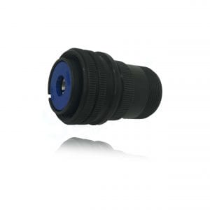 Fujikura, D/MS3106A20-2S, Straight Plug, 1 size 0 Socket Contacts, Shell Size 20, Black Trivalent Chromate.