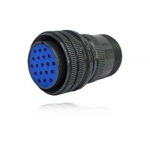 Fujikura, D/MS3106A22-14S, Straight Plug, 19 size 16 Socket Contacts, Shell Size 22, Black Trivalent Chromate.