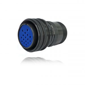Fujikura, D/MS3106A24-5S, Straight Plug, 16 size 16 Socket Contacts, Shell Size 24, Black Trivalent Chromate.