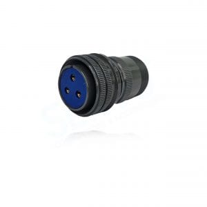 Fujikura, D/MS3106A28-6S, Straight Plug, 3 size 4 Socket Contacts, Shell Size 28, Black Trivalent Chromate.