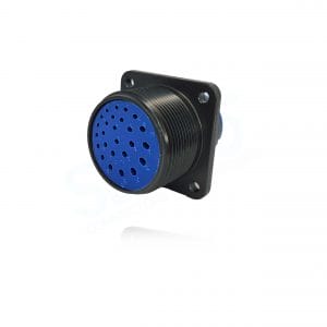 Fujikura, D/MS3102A28-12S, Box Mounting Receptacle, 26 size 16 Socket Contacts, Shell Size 28, Black Trivalent Chromate.