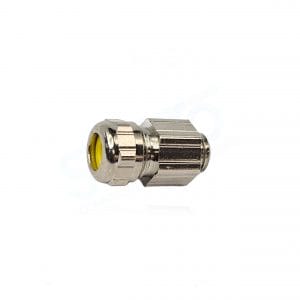 Pflitsch, 2125007S01, UNI EMV/ UNI HF Dicht Cable Gland, Brass, Nickel Plated, Metric connection thread En 60 423, IP68 up to 10 bar, M12x1,5 Pg9.