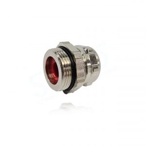 Pflitsch, 22553D13, UNI Dicht Cable Gland, M25x1,5 Pg 13 Metric Thread, Brass, Nickel plated, TPE Sealing Insert, 13,0 – 9,0 Sealing Range.