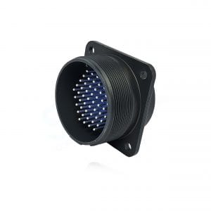 Fujikura, D/MS3102A32-414P, Box Mounting Receptacle, 52 size 16 Pin Contacts, Shell Size 32, Black Trivalent Chromate.