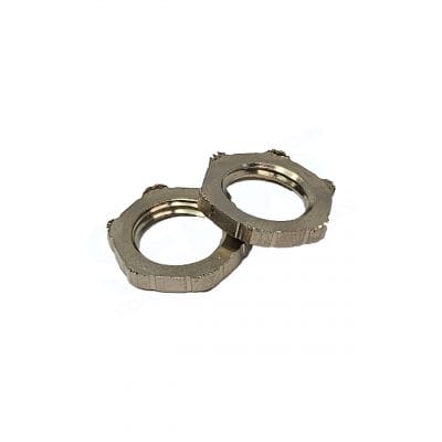 Pflitsch, GMM 212/7 PA, Locknut for equipotential bonding, Mectric Thread, Brass, M12x1,5 Nickel plated, Mectric Thread according to EN 60423.