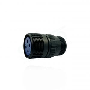 Fujikura, D/MS3101A22-22S, Cable Connecting Receptacle, 4 size 8 Socket Contacts, Shell Size 22, Black Trivalent Chromate.
