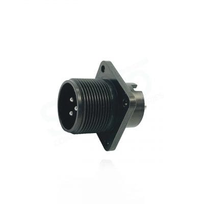 Fujikura, D/MS3102A16-10P, Box Mounting Receptacle, 3 size 12 Pin Contacts, Shell Size 16, Black Trivalent Chromate.