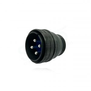 Fujikura, D/MS3106A32-17P, Straight Plug, 4 size 4 Pin Contacts, Shell Size 32, Black Trivalent Chromate.