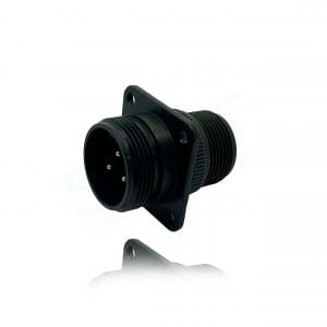 Fujikura, D/MS3100A16S-5P, Wall Mounting Receptacle, 3 size 16 Pin Contacts, Shell Size 16S, Black Trivalent Chromate.