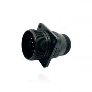 Fujikura, D/MS3100A22-19P, Wall Mounting Receptacle, 14 size 16 Pin Contacts, Shell Size 22, Black Trivalent Chromate.