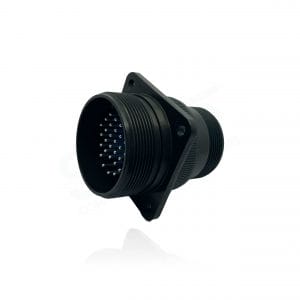 Fujikura, D/MS3100A28-15P, Wall Mounting Receptacle, 35 size 16 Pin Contacts, Shell Size 28, Black Trivalent Chromate.