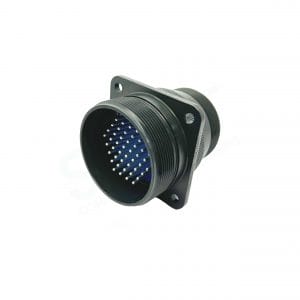 Fujikura, D/MS3100A32-414P, Wall Mounting Receptacle, 52 size 16 Pin Contacts, Shell Size 32, Black Trivalent Chromate.