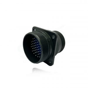 Fujikura, D/MS3100A32A-10P, Wall Mounting Receptacle, 54 size 16 Pin Contacts, Shell Size 32, Black Trivalent Chromate.