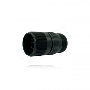 Fujikura, D/MS3101A18-19P, Cable Connecting Receptacle, 10 size 16 Pin Contacts, Shell Size 18, Black Trivalent Chromate.