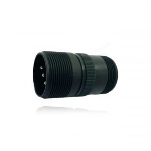 Fujikura, D/MS3101A20-18P, Cable Connecting Receptacle, 3 size 12 and 6 size 16 Pin Contacts, Shell Size 20, Black Trivalent Chromate.