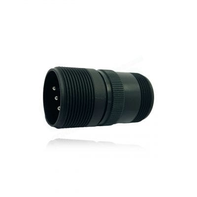 Fujikura, D/MS3101A20-18P, Cable Connecting Receptacle, 3 size 12 and 6 size 16 Pin Contacts, Shell Size 20, Black Trivalent Chromate.
