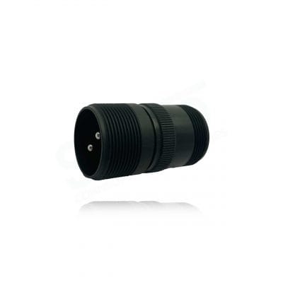 Fujikura, D/MS3101A20-23P, Cable Connecting Receptacle, 2 size 8 Pin Contacts, Shell Size 20, Black Trivalent Chromate.